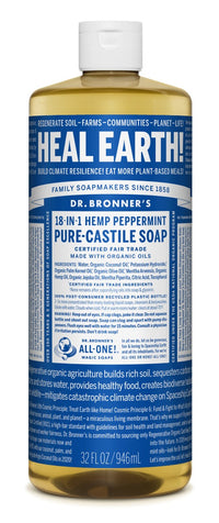 Thumbnail for Dr. Bronner's - Peppermint Castile Liquid Soap - [946ml]