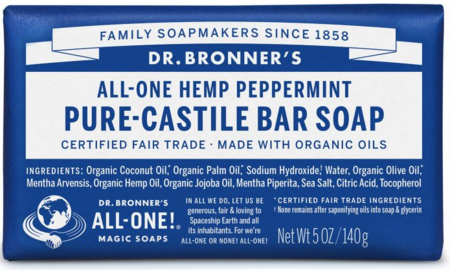 Dr. Bronner's - Peppermint Castile Bar Soap - [140g]