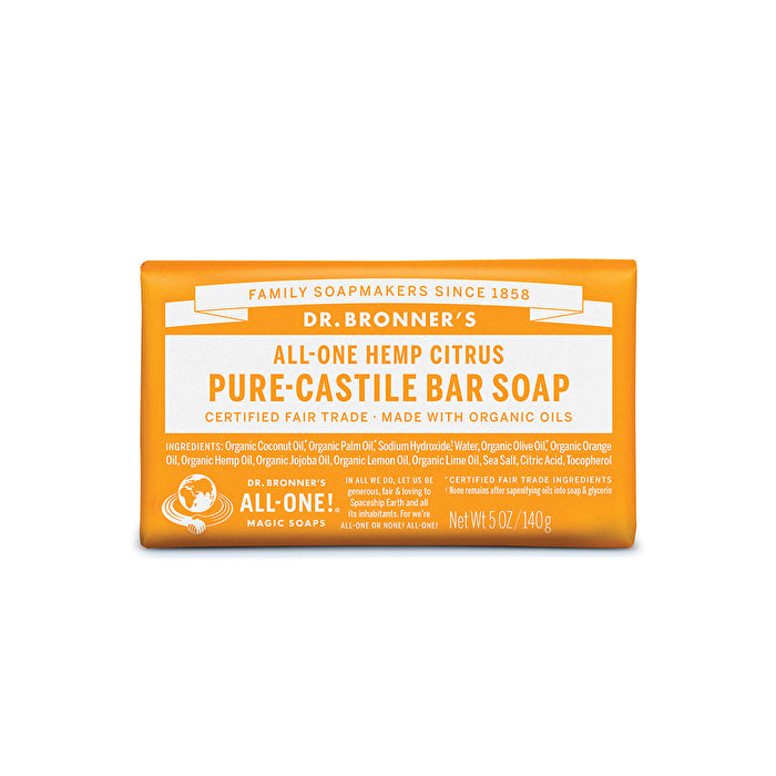 Dr. Bronner's - Citrus Orange Castile Bar Soap - [140g]