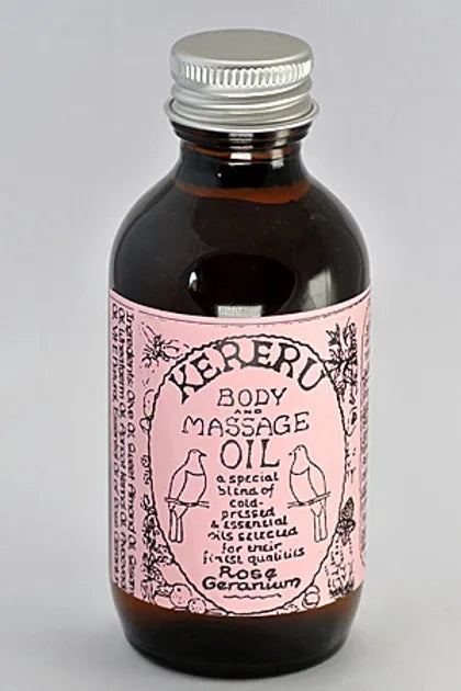 Kereru - Massage Oil (Rose Geranium) - [100ml]