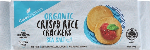 Ceres - Organic Rice Crackers Sea Salt - [100g]