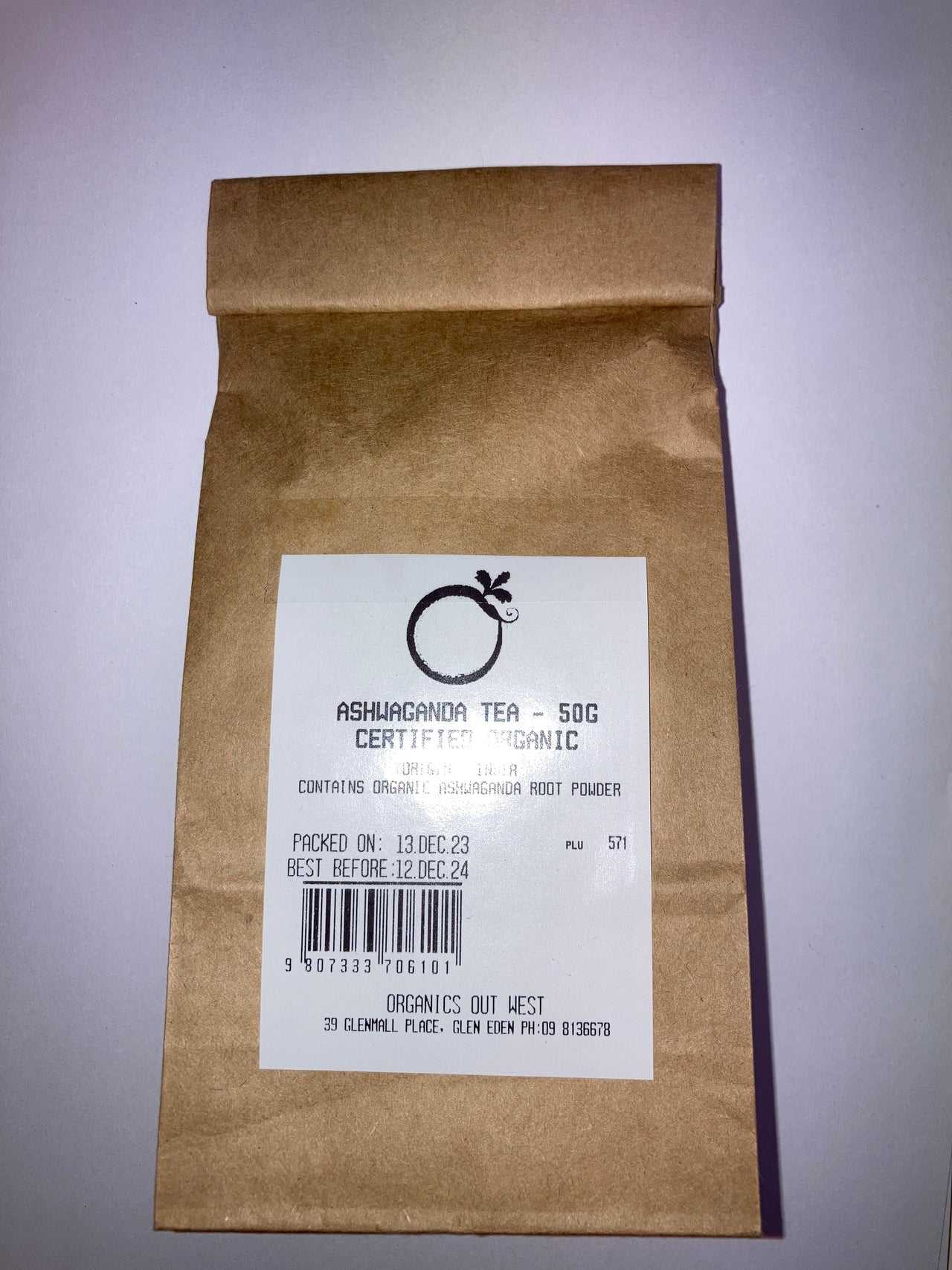 Ashwaganda Powder Tea - Certified Organic - [50g]