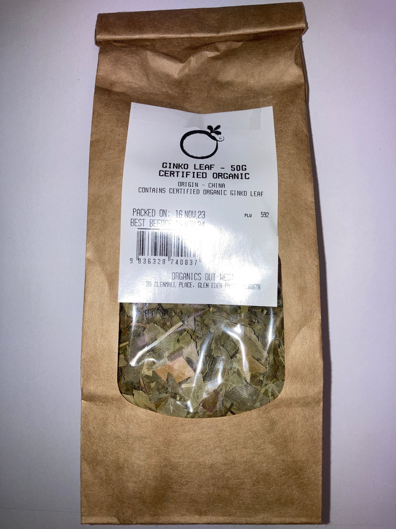 Ginkgo Biloba Leaf Tea - Certified Organic - [50g]