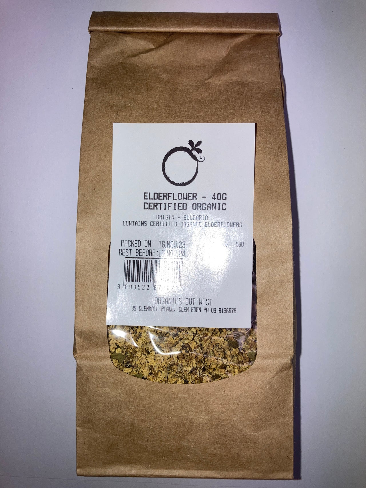 Elderflower Tea- Certified Organic - [40g]