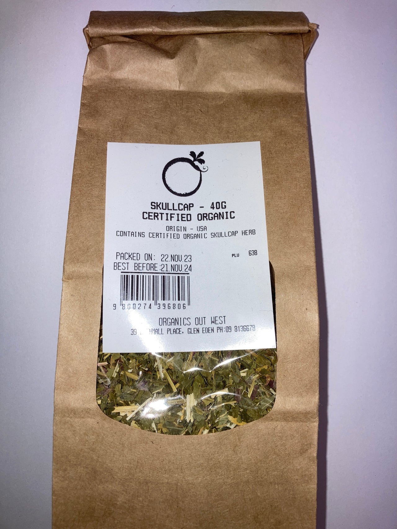 Skullcap Tea - Certified Organic - [40g]