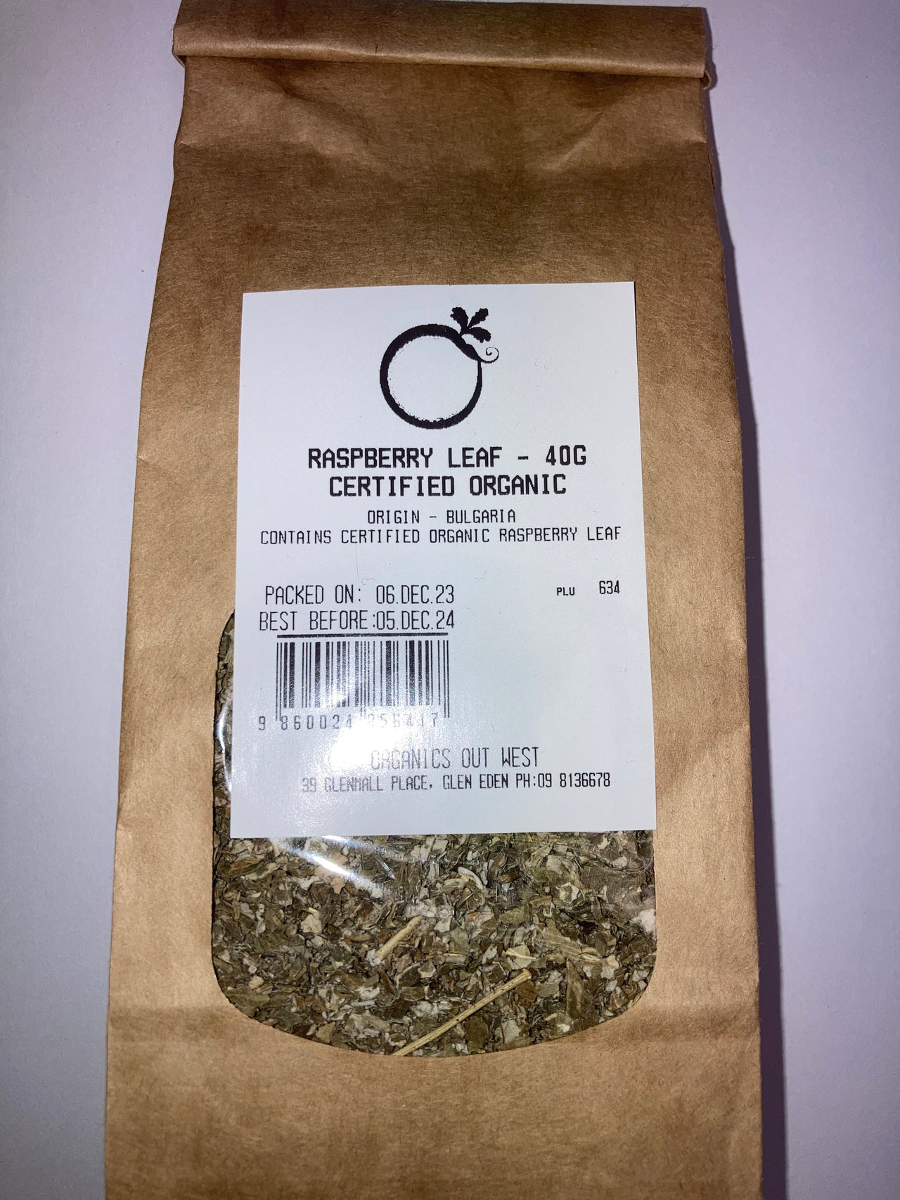Raspberry Leaf Tea - Certified Organic - [40g]