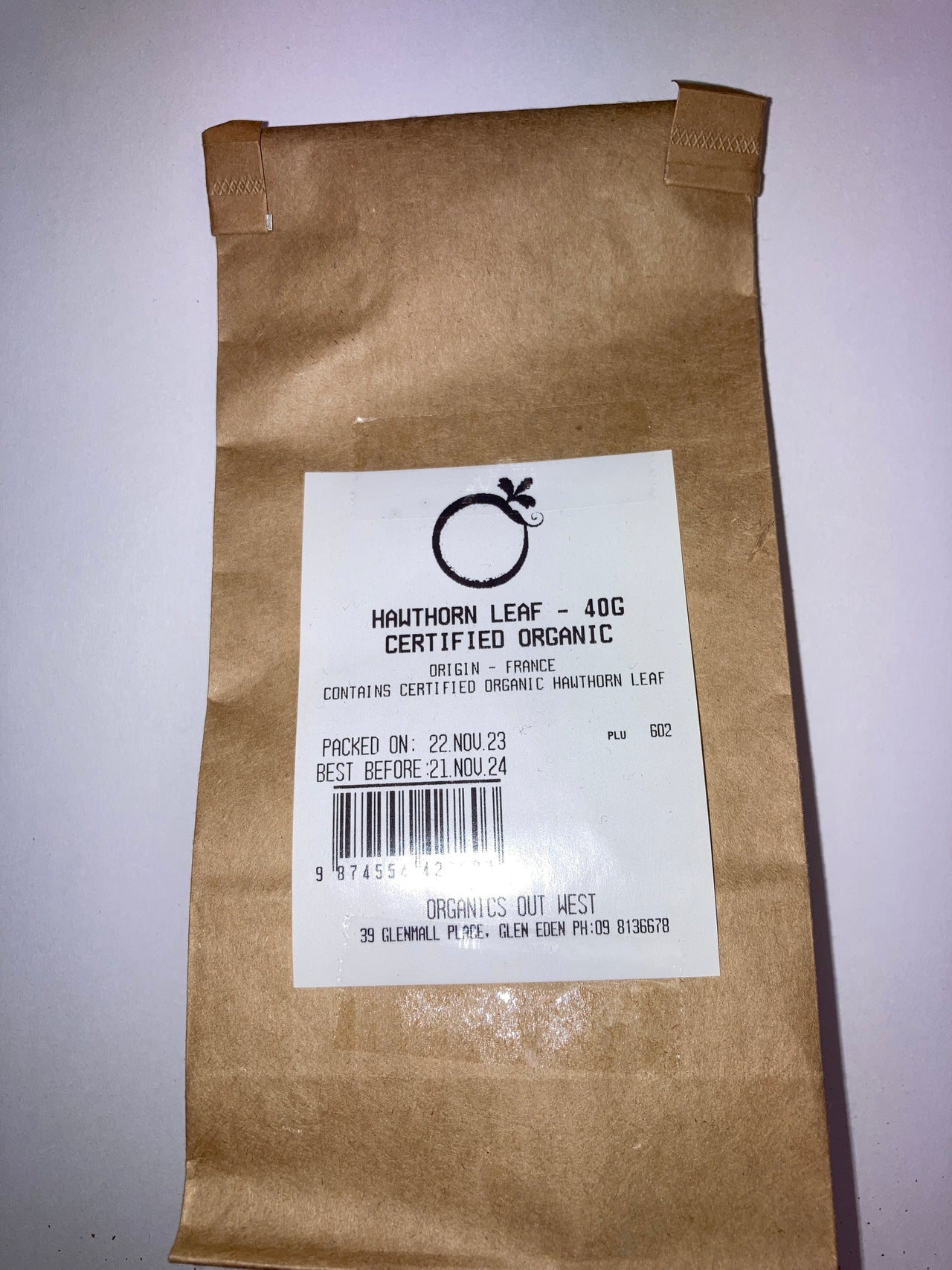 Hawthorn Leaf Tea - Certified Organic - [40g]