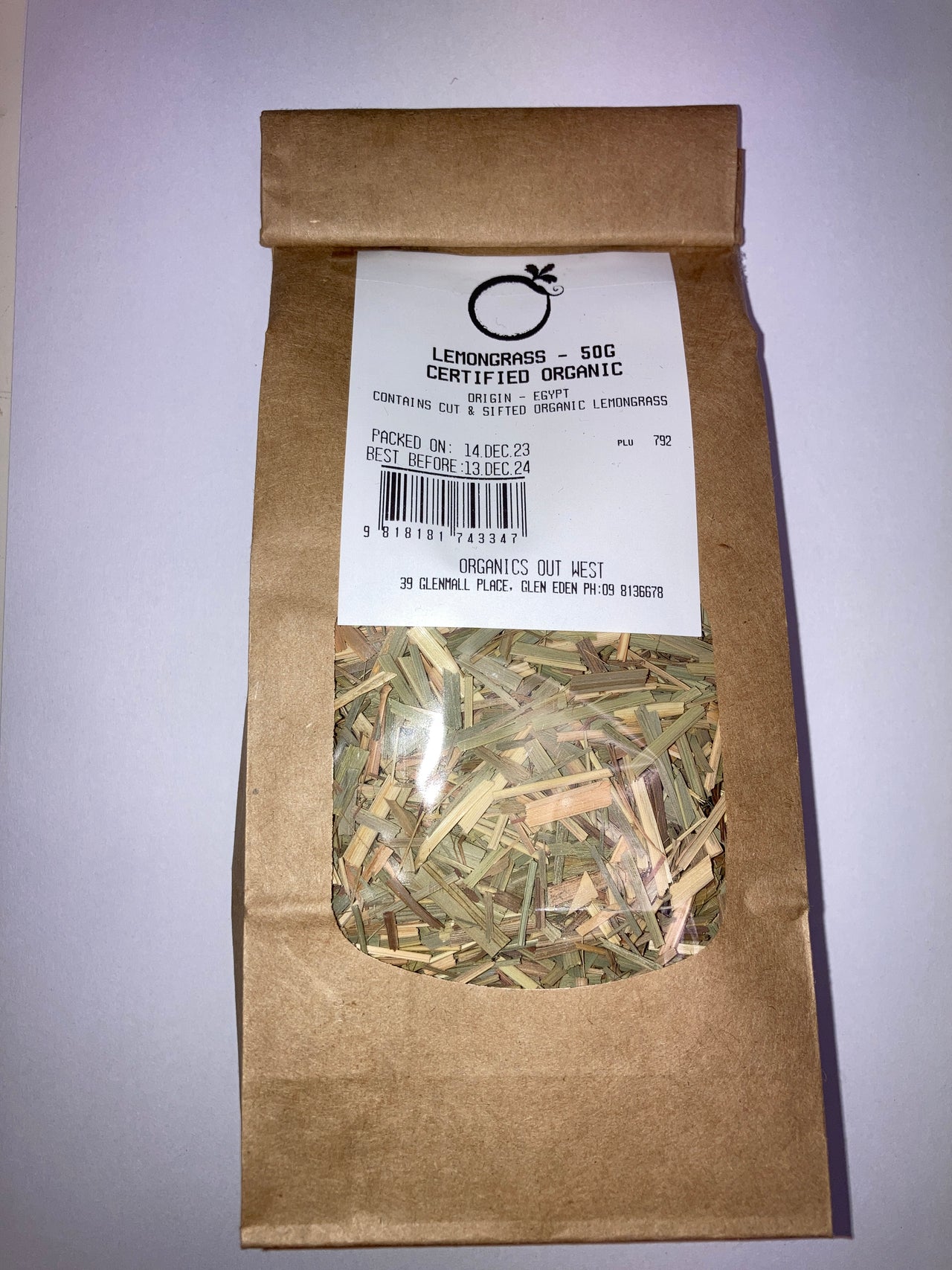 Lemon Grass Tea - Certified Organic - [50g]