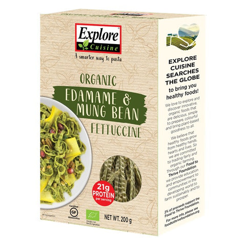 Explore Cuisine - Organic Edameme & Mung Bean Fettucine - [200g]