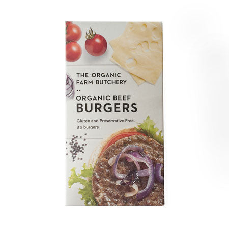 The Organic Farm Butcher - Organic Beef Burgers - [8 pack] - In Store/Click & Collect Only
