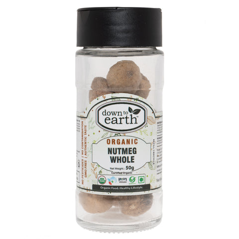 Down To Earth - Organic Nutmeg Whole - [50g]