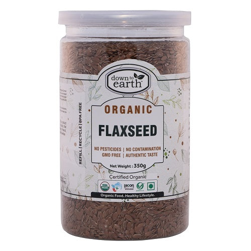 Down To Earth - Organic Whole Flaxseed - [350g]