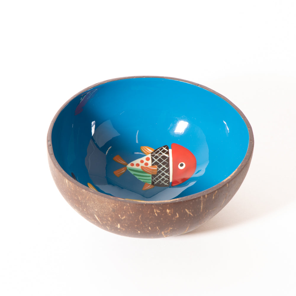 Trade Aid - Fish Coconut Shell Bowl - Handmade