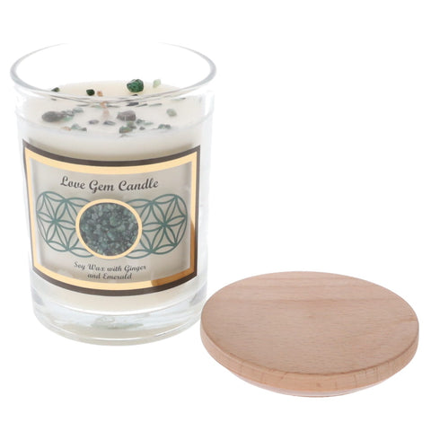 Soy Glass Jar Candle - Love Emerald With Ginger
