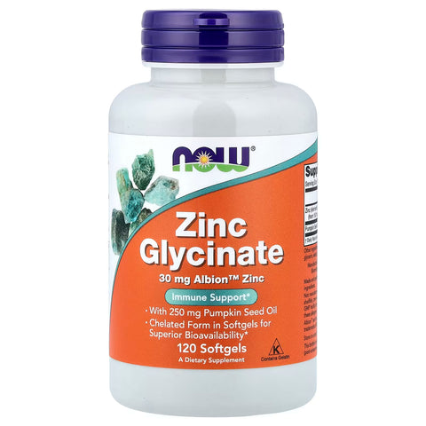 Now - Zinc Glycinate - [120 softgels]