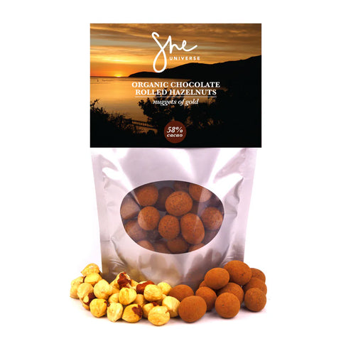 She Universe - Organic Chocolate Rolled Hazelnuts - [100g]