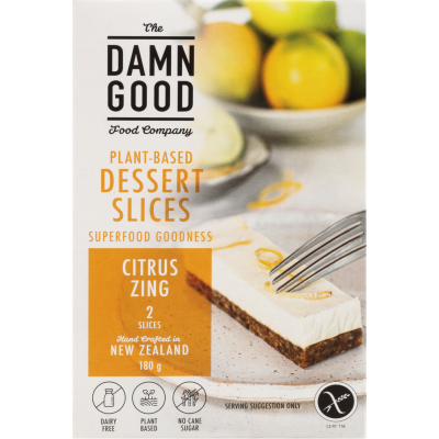 The Damn Good Food Company - Citrus Zing Dessert - [180g] - In Store/Click & Collect Only