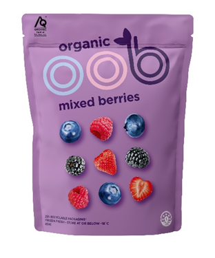 Oob - Organic Frozen Mixed Berries - [500g] - In Store/Click & Collect Only