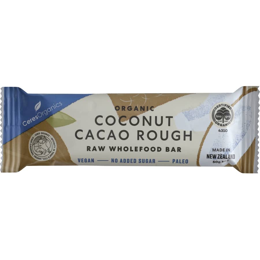 Ceres - Coconut Cacao Rough Raw Wholefood Bar - [50g]