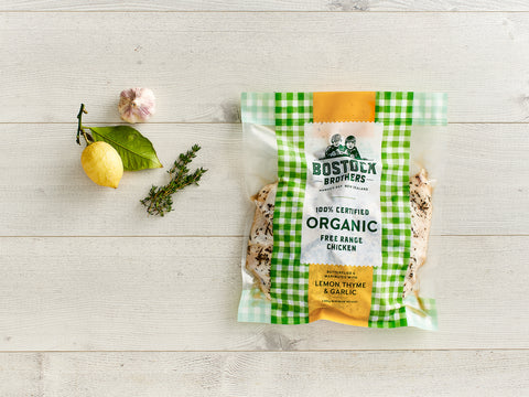 Bostocks - Organic Lemon; Thyme & Garlic Butterfield Chicken - [1.35kg] - In Store/Click & Collect