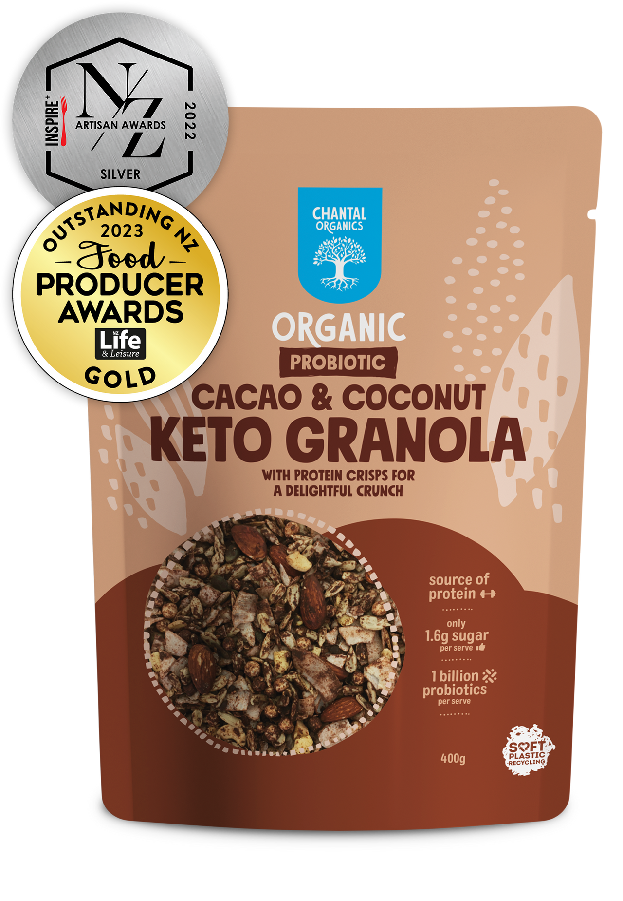 Chantal - Organic Keto Cacao & Coconut Granola - [400g]
