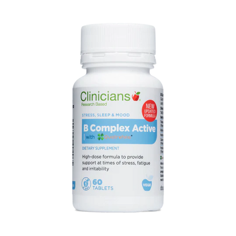 Clinicians - B Complex Vitamin Active - [60 tabs]