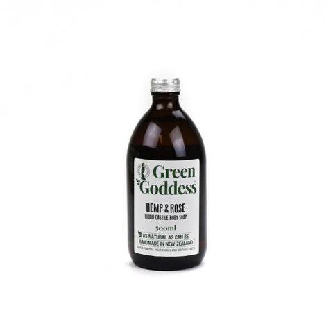 Green Goddess - Hemp & Rose Castile Body Soap - [500ml]