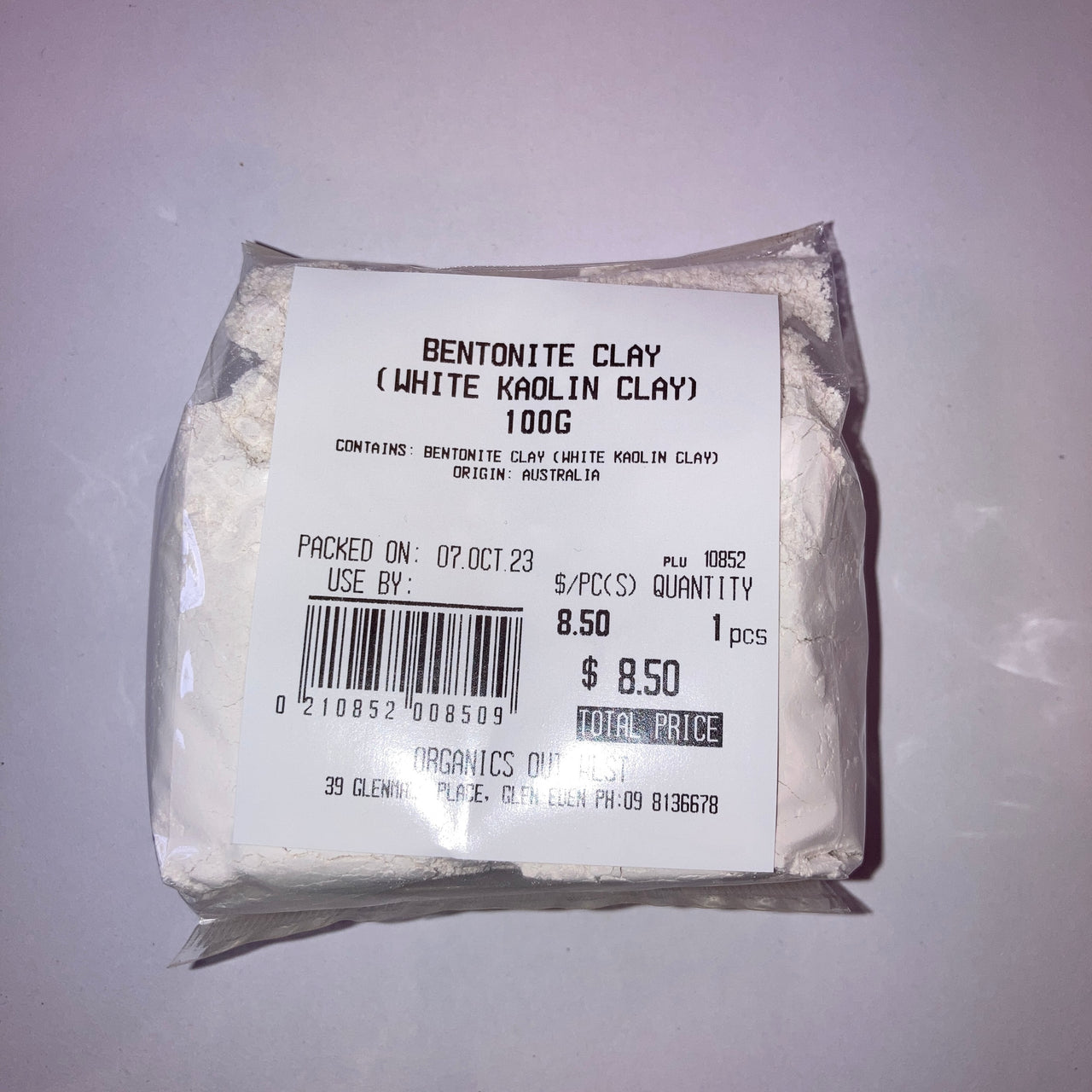 Organics Out West - Bentonite Clay {Kaolin} - [100g]
