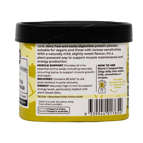Honest To Goodness - Organic Sprouted Pea Protein Powder - [150g]