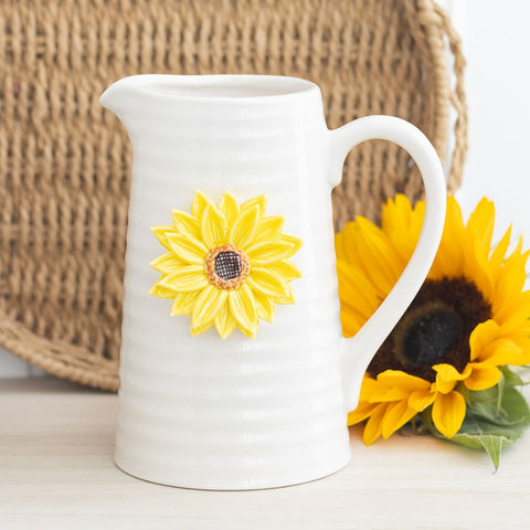 Sunflowers Ceramic Jug