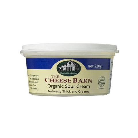 The Cheese Barn - Organic Sour Cream - [220ml] - In Store/Click & Collect Only