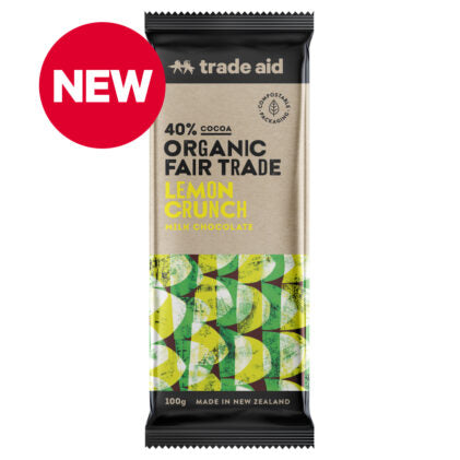 Trade Aid - Organic Lemon Crunch Milk Chocolate - [100g]