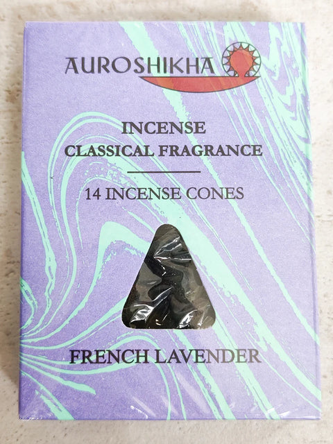 Auroshikha - Incense Cones French Lavender - [x14]