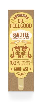 Dr. Feelgood - Banoffee Banana Caramel & Cream Frozen Pop - [70ml] - In Store/Click & Collect Only