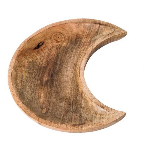 Moon Crescent Wooden Bowl - [20cm]