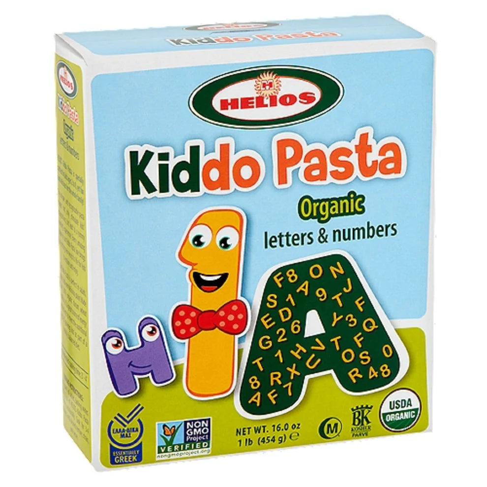 Helios - Organic Kiddo Pasta [Letters & Numbers] - 454g