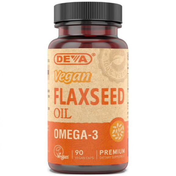 Deva - Vegan Flaxseed Oil - [90 Capsules]