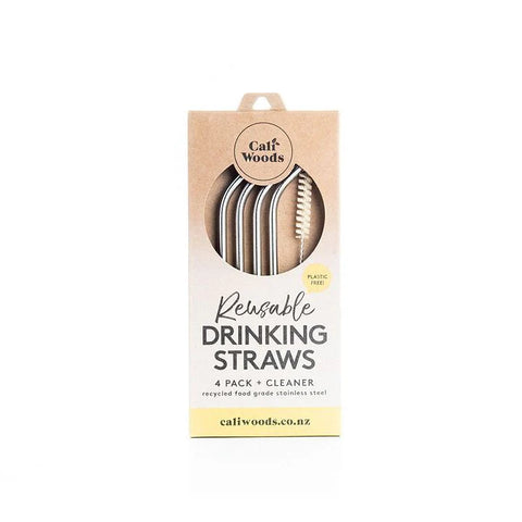 CaliWoods - Drinking Straws + Cleaner - [x4]