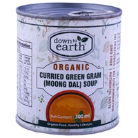 Thumbnail for Down To Earth - Organic Curried Green Gram Moong Dahl Soup - [300ml]