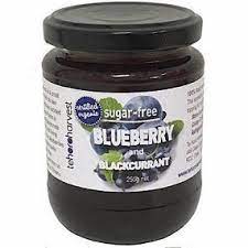 Te Horo Harvest - Sugar Free Organic Blueberry & Blackcurrant Jam - [250g]