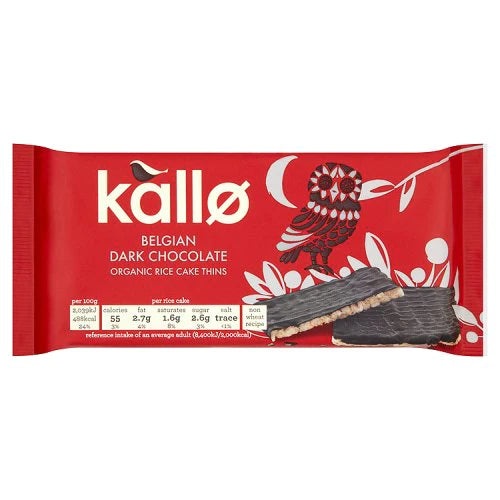 Kallo - Organic Dark Chocolate Rice Thins - [90g]