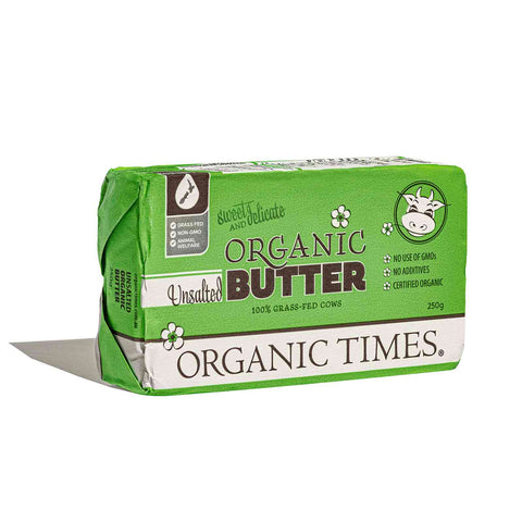 Organic Times - Organic Unsalted Butter - [250g] - In Store/Click & Collect Only