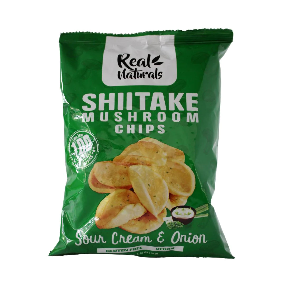 Real Naturals - Shiitake Mushroom Chips (Sour Cream & Onion) - [32g]