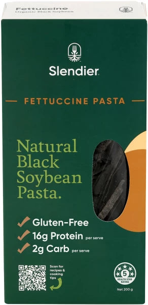 Slendier - Organic Black Soybean Fettuccini - [200g]