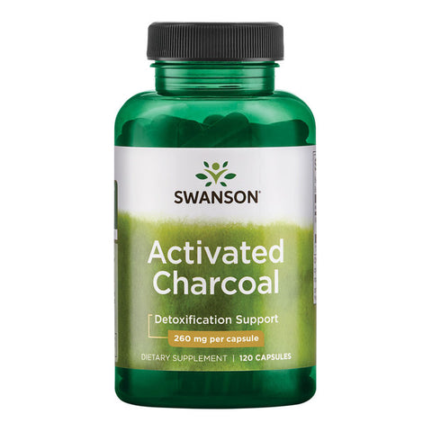 Swanson - Activated Charcoal - [120 capsules]