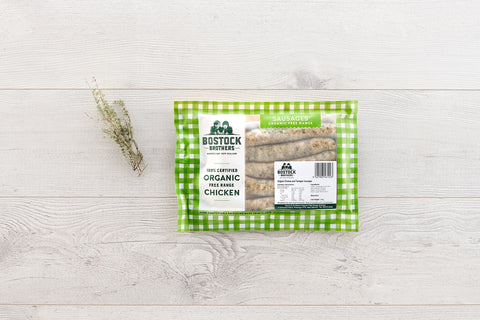 Bostocks - Organic Chicken & Tarragon Sausages - [270g] - In Store/Click & Collect Only