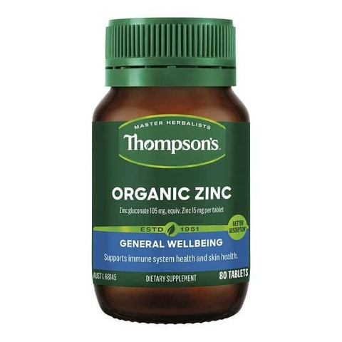 Thompsons - Organic Zinc - [80 tabs]