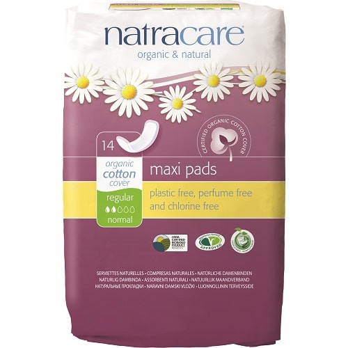 Natracare - Organic Maxi Pads (Regular) - [14 Pack]