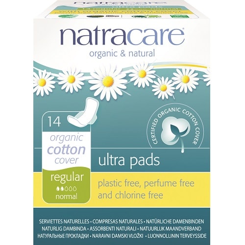 Natracare - Organic Ultra Pads With Wings (Regular) - [14 Pack]