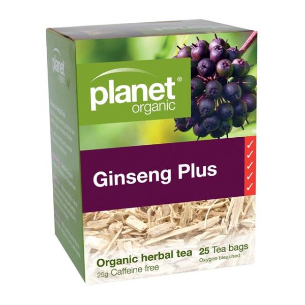 Planet Organic - Ginseng Plus Tea - [25 Bags]